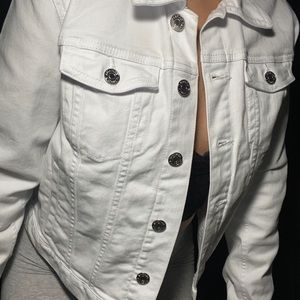 White denim jacket